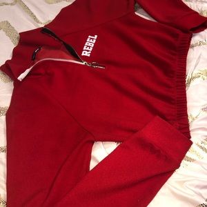 Red Rebel Long Sleeve Crop